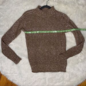 Sz Xs Banana Republic Tan Yarn Silver Sweater